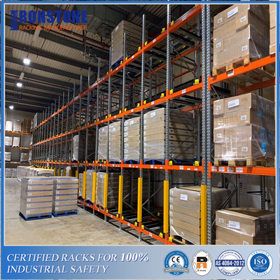 Qualité  ODM Customized Gravity Push Back Steel Racking System with Intensive Storage usine