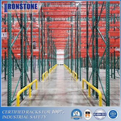 US Standard Steel Teardrop Style Pallet Racking for industrial storage solution