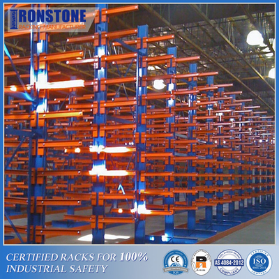 Support en porte-à-faux industriel résistant en acier de haute résistance pour le long stockage d'articles