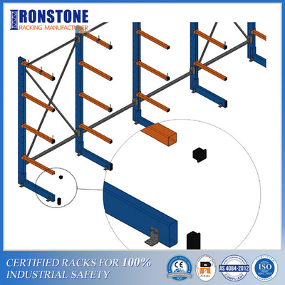 Système en porte-à-faux extensible flexible d'étirage pour le stockage vertical d'entrepôt