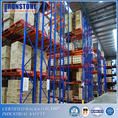 Support profond de stockage de palette en métal d'Unperishable d'inventaire de LIFO double