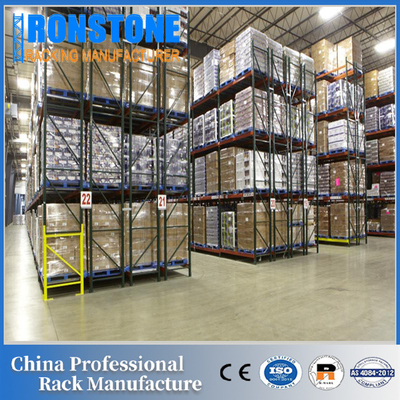 Support profond de stockage de palette en métal d'Unperishable d'inventaire de LIFO double