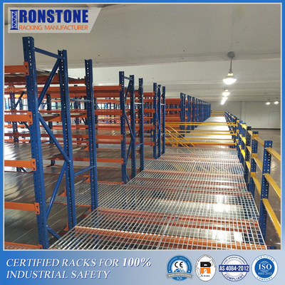 Rack de mezzanine personnalisé optimisant l'espace vertical