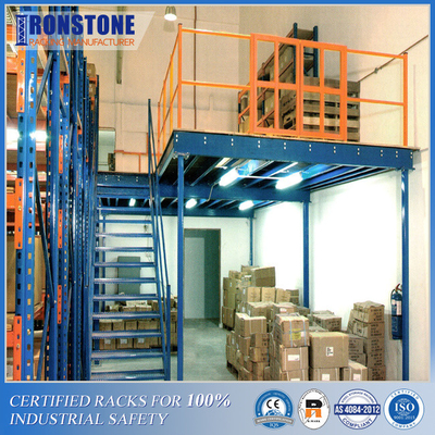 Mezzanines industrielles avec support de rack