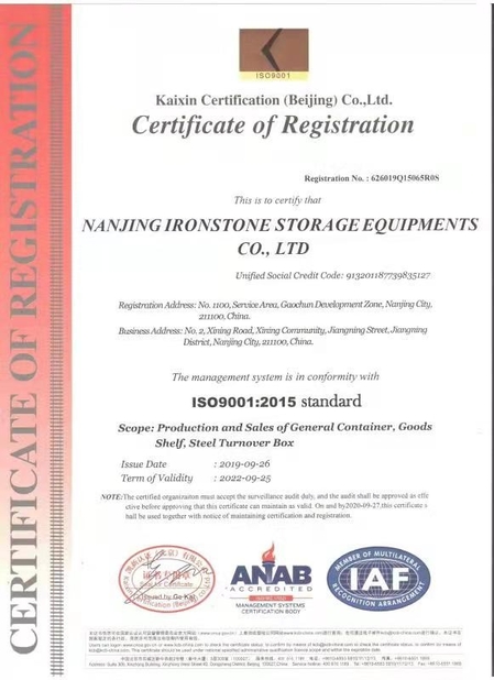 LA CHINE Ironstone-Meca Industry certifications